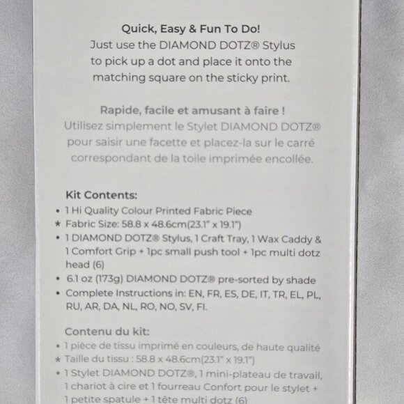 Diamond Dotz "Starry Night" by Vincent Van Gogh Diamond Art Painting 20" x 16" - Picture 7 of 9